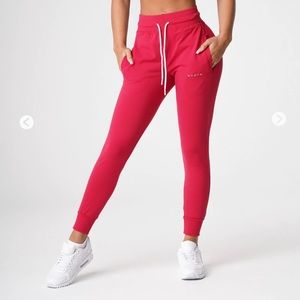 Small Ruby Red NVGTN joggers